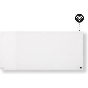 Mill Glass WiFi skleněný konvektor na zeď s LED displejem 900W bílý