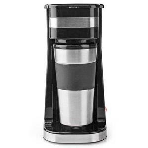 NEDIS kávovar/ na jeden šálek/ dvoustěnný cestovní hrnek/ kapacita 0,42 l/ černý