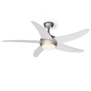 Klarstein Bolero 2 v 1, stropní ventilátor, O 132 cm, světlo 55 W, dálkové ovládání, ovládání přes aplikaci, dvoucestný provoz