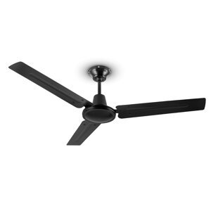 Klarstein Spin Doctor, černý, 55 W, stropní ventilátor, 122 cm, 3 ramena, nerezavějící ocel