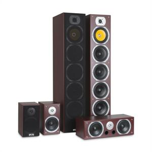 Auna V9B, prostorové (surround) reproduktory, set 5 boxů, 440W RMS, mahagon