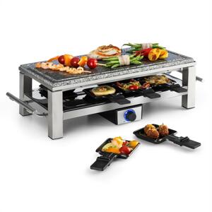 Klarstein Schmelzlette Raclette 1500 W, deska z přírodního kamene, konstrukce z ušlechtilé oceli