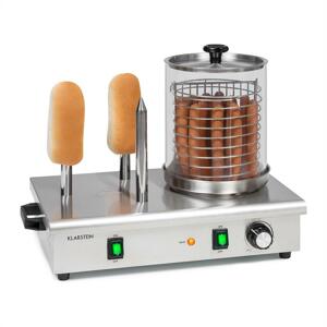 Klarstein Wurstfabrik 600, hotdogovač, 600 W, 5 l, 30-100 °C, sklo, nerezová ocel