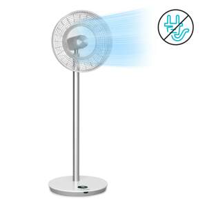 Klarstein Whisperwind, stojanový ventilátor, 12" (30,5 cm), 9 lopatek, akumulátor, 30 W max., bílý