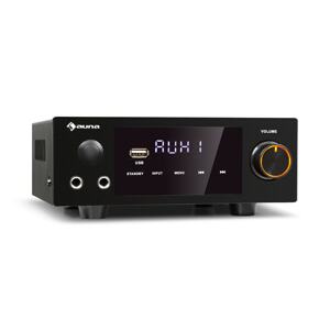 Auna AMP-2 DG, stereo HiFi zesilovač, 2x50 W, RMS, BT/USB, optický a koaxální digitální vstup