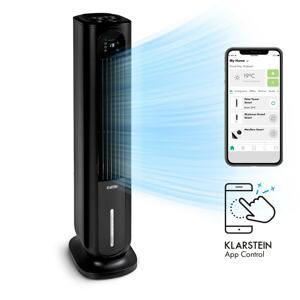 Klarstein Polar Tower Smart, ventilátor, ochlazovač vzduchu, 7 l, 85 W, dálkové ovládání, 5x chladicí box