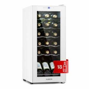 Klarstein Shiraz 18 Slim Uno, chladnička na víno, 50l, 18f,l dotykový ovládací panel, 5-18°C