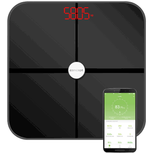 Concept VO4011 Osobní váha diagnostická 180 kg PERFECT HEALTH, černá