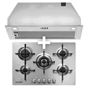 Concept Zvýhodněný set - plynová deska PDV4875ss + digestoř OPI3075