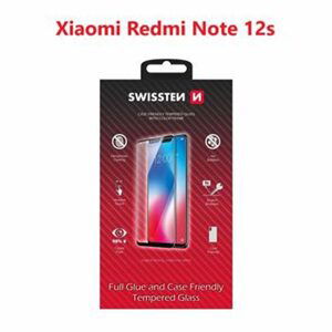 Swissten Full Glue, Color frame, Case friendly, Ochranné tvrzené sklo, Xiaomi Redmi Note 12s, černé