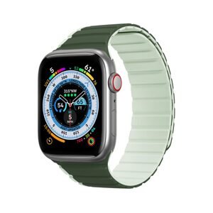 Dux Ducis Magnetický řemínek Apple Watch 1 / 2 / 3 / 4 / 5 / 6 / 7 / 8 / SE / Ultra (42, 44, 45, 49 mm) (verze LD), zelený