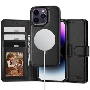 Tech-Protect Wallet MagSafe, iPhone 15 Pro, černý