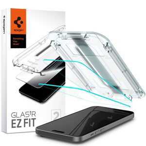 Spigen Glass.TR EZFit s aplikátorem, 2 kusy, Tvrzené sklo, iPhone 15