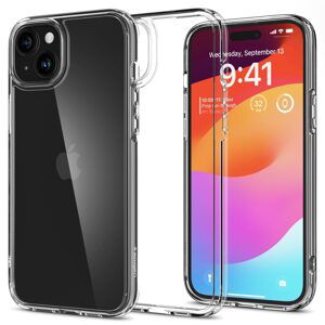 Spigen Ultra hybrid kryt na mobil, iPhone 15 Plus, čirý