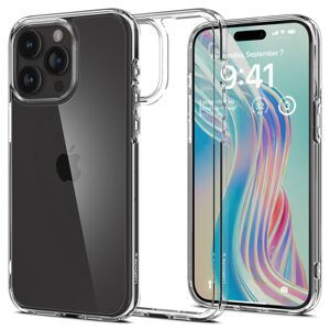 Spigen Ultra hybrid kryt na mobil, iPhone 15 Pro Max, čirý