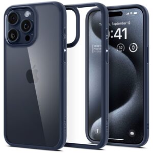 Spigen Ultra hybrid kryt na mobil, iPhone 15 Pro, modrý