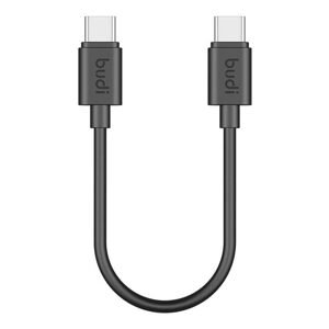 Budi kabel USB-C na USB-C 25 cm, 65W, černý