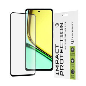 Techsuit 111D Tvrzené sklo, Realme C67 4G, černé