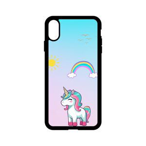 Momanio obal, iPhone XR, Unicorn and Rainbow