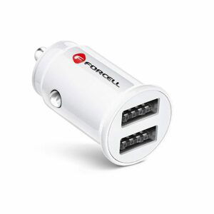 Forcell Mini adaptér do auta, 2x USB, 3,1A, bílá CC-SJ02