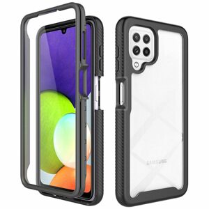 Techsuit Defense360 Pro + Ochranná fólie, Samsung Galaxy A22 4G, černý