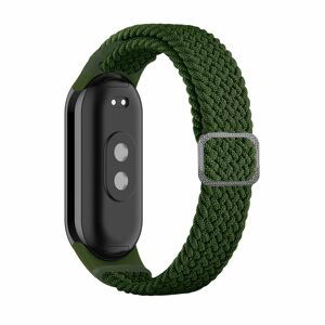 Braided fabric strap náramek pro Xiaomi Mi Band 8, zelený