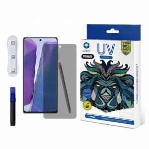 Lito 3D UV Tvrzené sklo, Samsung Galaxy Note 20 Ultra / Note 20 Ultra 5G, Privacy