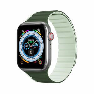 Dux Ducis Magnetický řemínek Apple Watch 1 / 2 / 3 / 4 / 5 / 6 / 7 / 8 / SE / Ultra (42, 44, 45, 49 mm) (verze LD), zelený