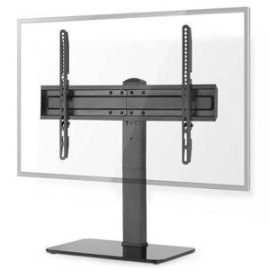 NEDIS stolní TV stojan/ 37 - 70 "/ nosnost 40 kg/ nastavitelné výšky/ fixní/ ocel/tvrzené sklo/ černý