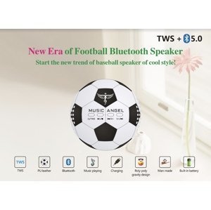 Přenosný bluetooth reproduktor ke smartphone - fotbalový míč 2x3W