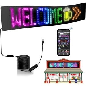 Reklamní panel rolovatelný - LED tabule ovládání přes mobil programovatelný (Bluetooth) 102,5 cm x 22 cm