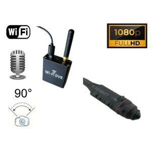 Mikro miniaturní pinhole kamera FULL HD 90° úhel + audio - Wifi DVR modul pro live sledování