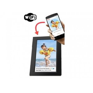 Digitální fotorámeček dotykový s wifi - 7 "displej + 8GB paměť - ovládání přes app v mobilu