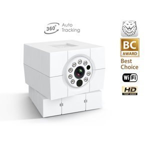 Monitorovací HD IP kamera pro domácí použití iCam Plus - 8 IR LED + rotační úhel záběru až 360 °