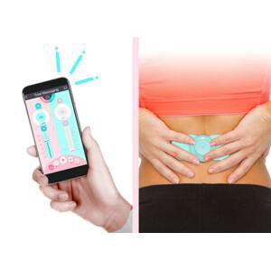 Masážní nálepka - elektrická podložka na tělo pro masáž s Bluetooth (iOS / Android) - Dr. Music POP