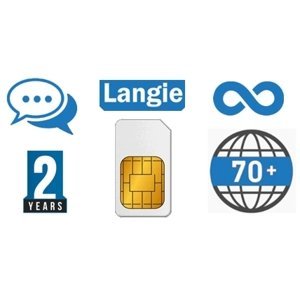 LANGIE 2 letá SIM - neomezený překlad v 70 zemích světa