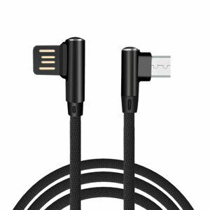 Micro USB kabel s 90 ° designem konektoru a délkou 1 metr