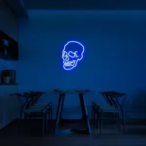 LED svítící logo LEBKA - upevnění na zeď 50 cm