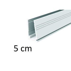 5 cm - Plastová montážní vodící lišta pro světelné LED pásy
