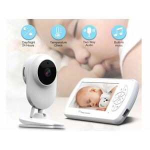 Video pěstonka - Baby monitor wifi SET - 4,3" LCD + FULL HD kamera s IR LED + VOX + Teploměr