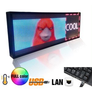 Velkoplošné obrazovky LED - plnobarevný displej 100 cm x 27 cm