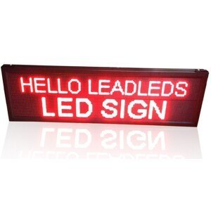 LED textový panel programovatelný - červený 136 cm x 40 cm