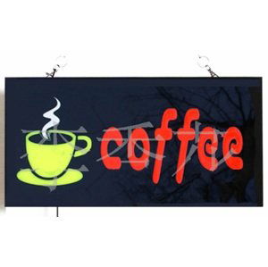 Reklamní LED panel "COFFEE" 43 cm x 23 cm
