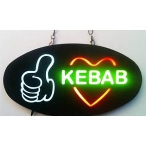 Poutavý LED panel "KEBAB" 43 cm x 23 cm