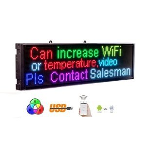 LED informační panel RGB barevný s Wifi - 68 cm x 17,5 cm