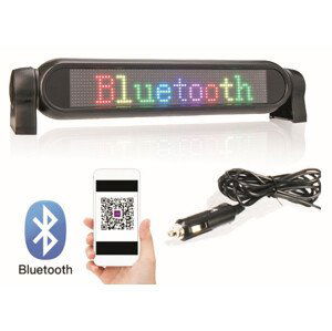 Barevný Bluetooth LED světelný panel do auta programovatelný přes Smartphone - 42 cm x 8,5 cm