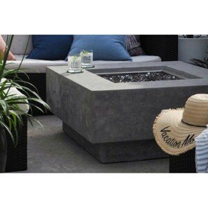 Venkovní ohniště + stůl (luxusní plynová ohniska na terasu) z litého betonu