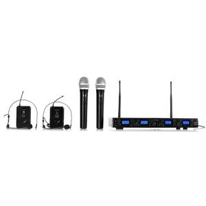 Bezdrátový mikrofonní set auna Pro UHF-550 Quartett3, 4 kanály