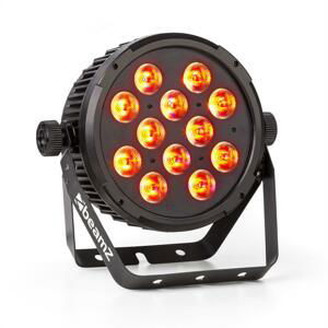 Beamz BT310 FlatPAR 12x 8W 4-v-1-LEDs RGBAW-UV DMX IR-dálkové ovládání