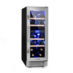 Klarstein Vinovilla Duo 17, dvouzónová vinotéka, chladnička, 53l, 17 lahví, 3barevné LED osvětlení, skleněné dveře
